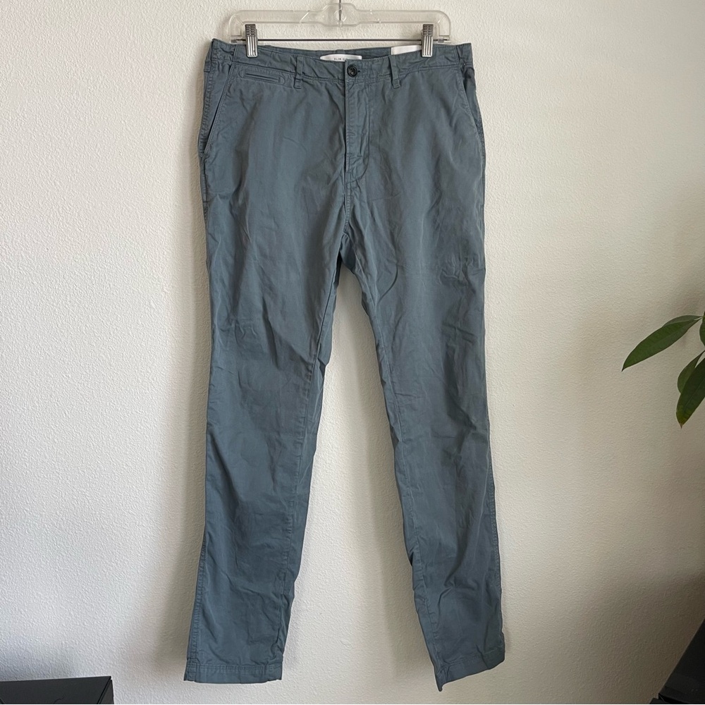 Billy Reid Slim Cut Washed Chino Trouser Pants